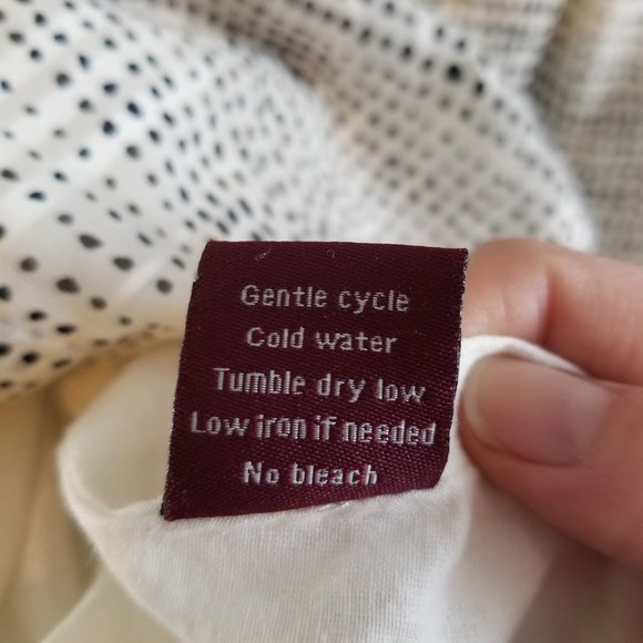 Line and Dot Black and White Dress - Picture 8 of 8